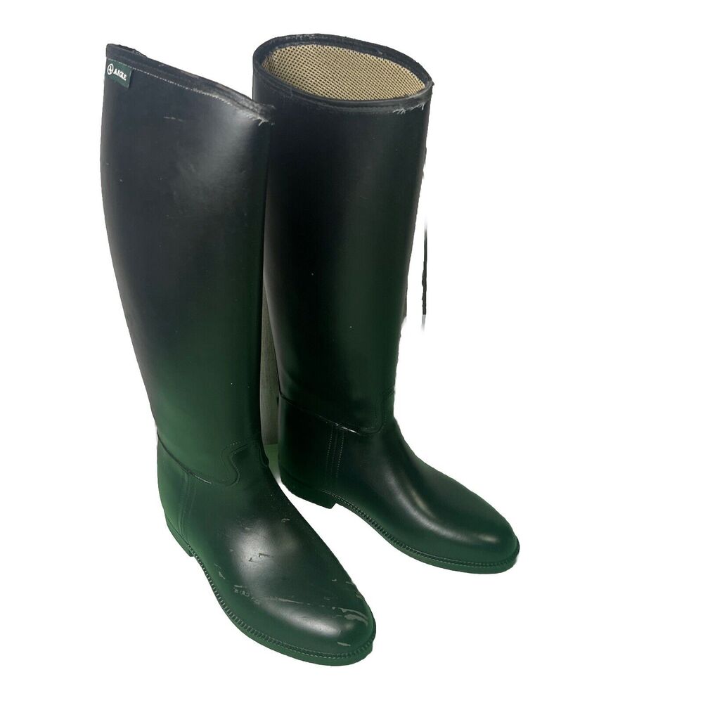 Boot Horse Riding AIGLE Start XL, With Some Damage. Size 7.5 New IN Box #2599